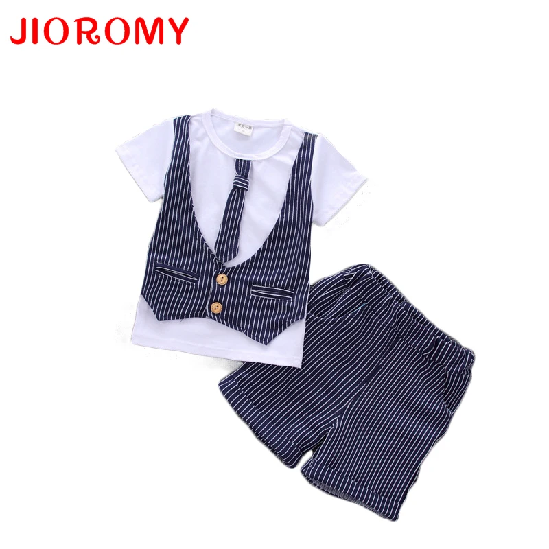 

JIOROMY Bear Kids Clothes Baby Boys Clothing Set Toddler Boy Clothing Children Kleding Kids Boys Costume 2017 Spring Outfits k1