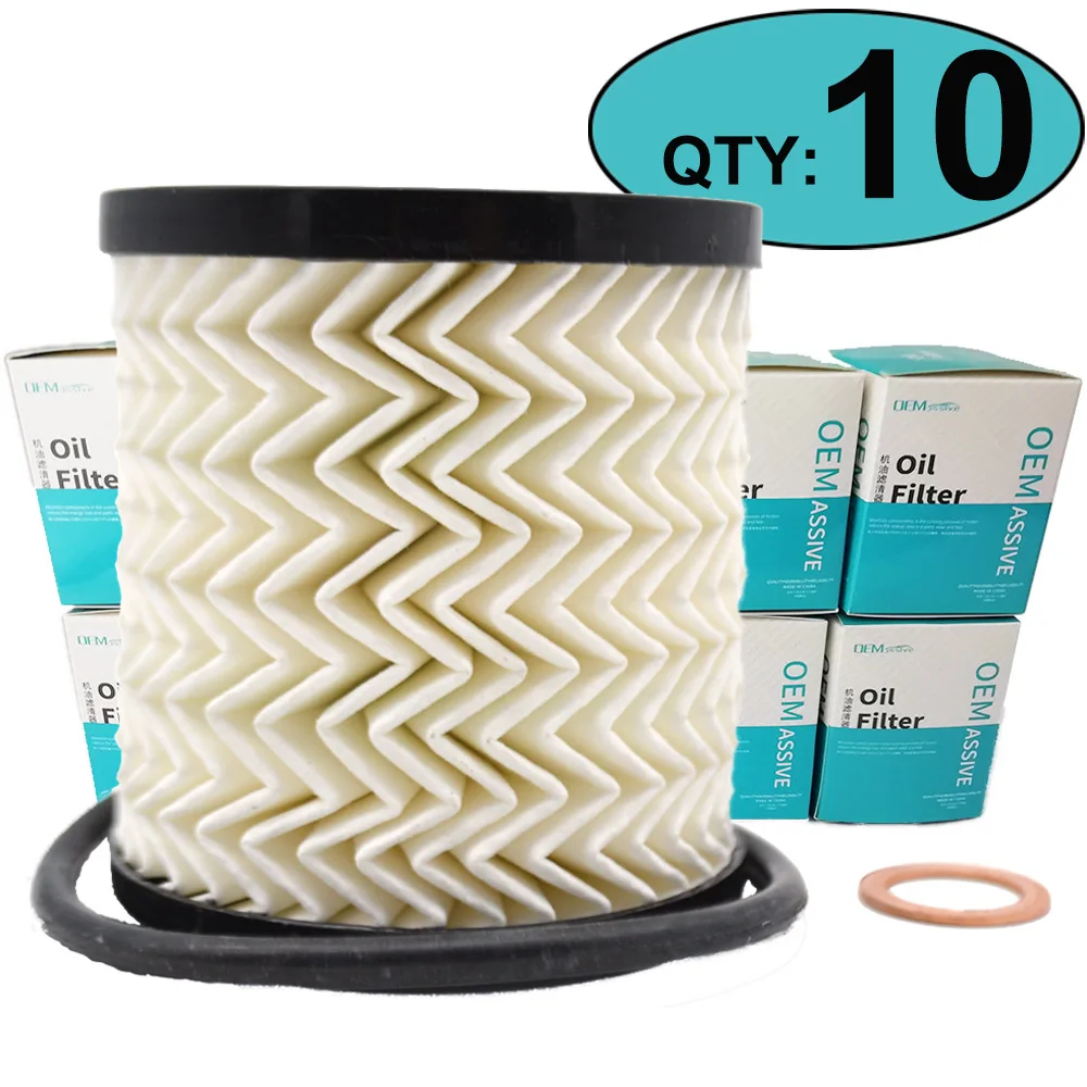 Car Oil Filter Car Filter QTY 10 Engine Oil Filters 11427622446 For Citroen C4 Fiat Ducato Jaguar XF MINI R61 Volvo C30 V70 Land Rover Range Rover Ford