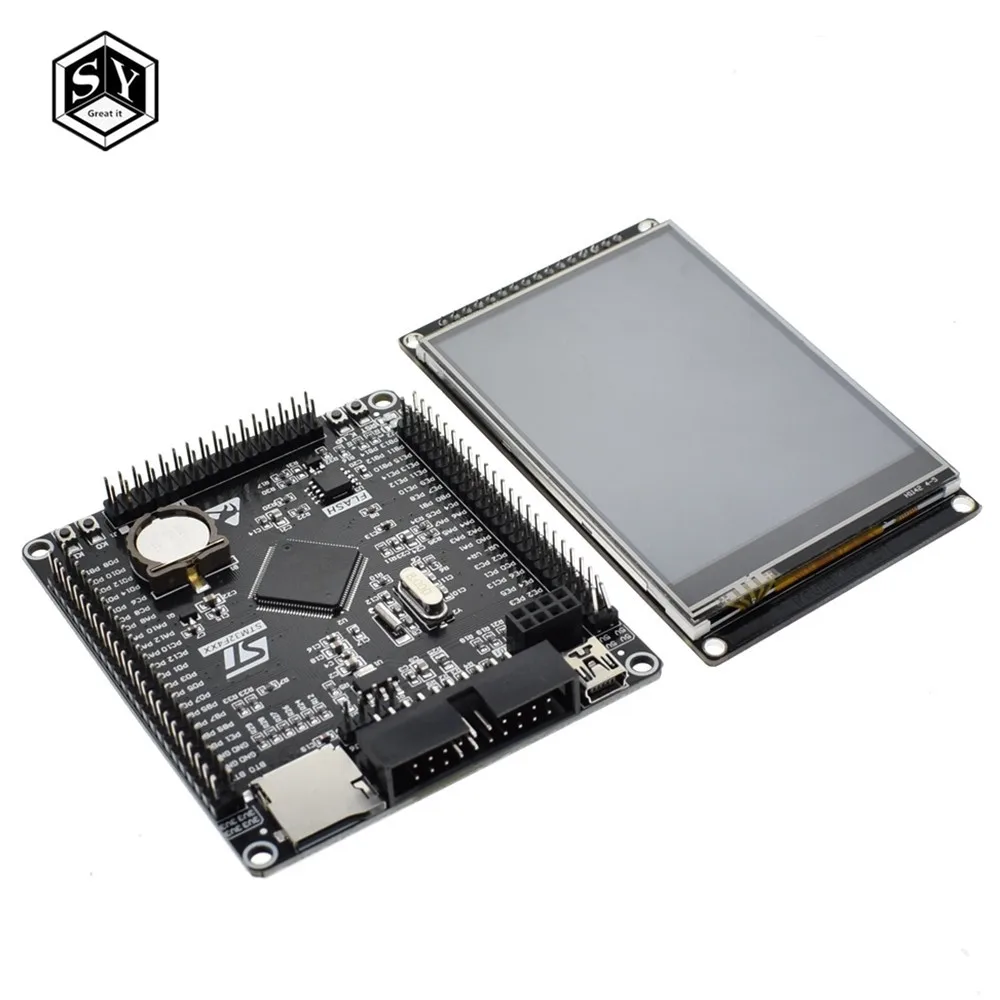 1 шт. Great IT 3,2 дюймов lcd TFT с сопротивлением сенсорный экран ILI9341 для STM32F407VET6 макетная плата черный