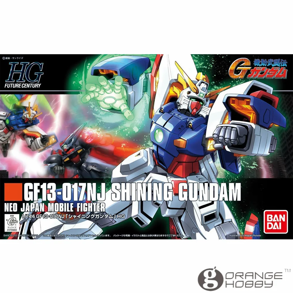 

OHS Bandai HGUC 127 1/144 GF13-017NJ Shining Gundam Mobile Suit Assembly Model Kits