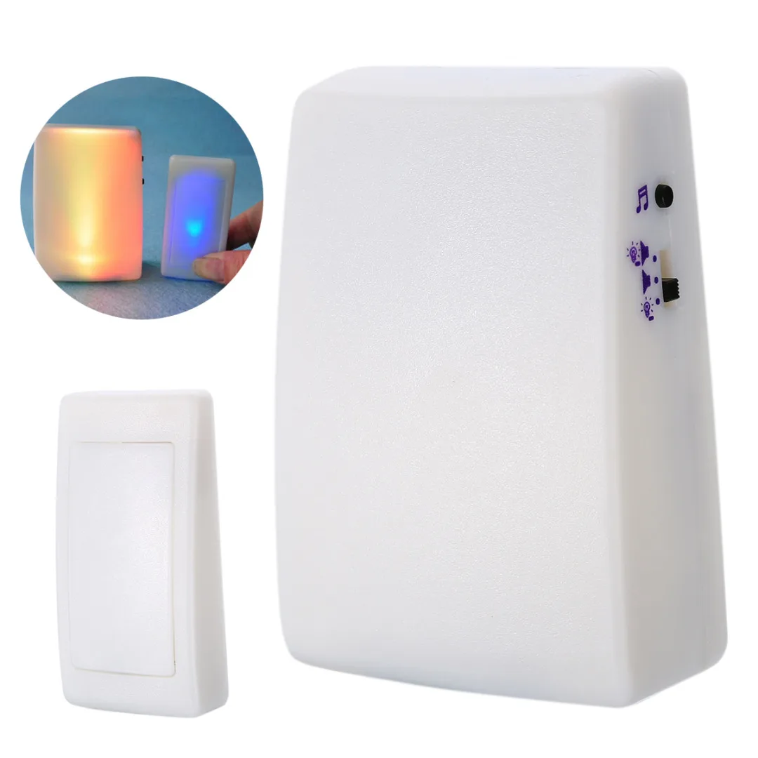 

7 Color Flashing Light Wireless Door Bell 16 Chimes 3 Modes Music Door bells Doorbell For Room Office Gate Wireless Door Bell