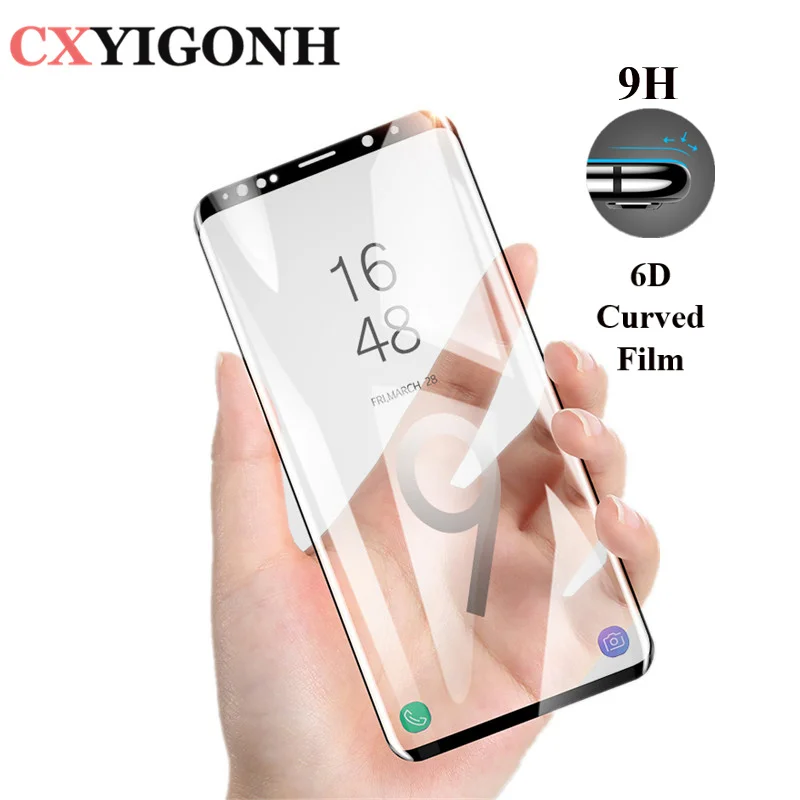 6D пленка для samsung Galaxy S9 puls S8 S7 край S6 закаленное Стекло Экран протектор изогнутая