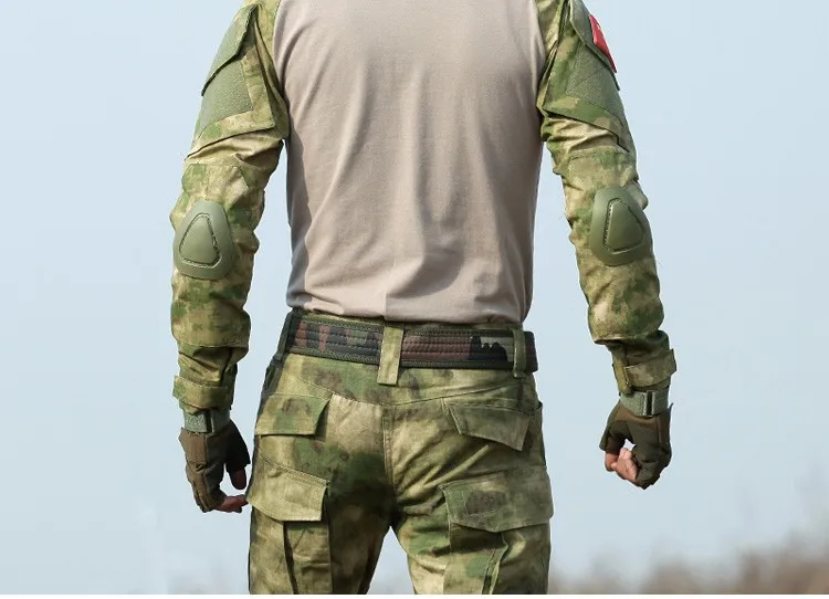 Камуфляжные военные брюки, мужские брюки, тактические армейские брюки США, камуфляжные брюки-карго, мужские мешковатые брюки-карго с наколенниками
