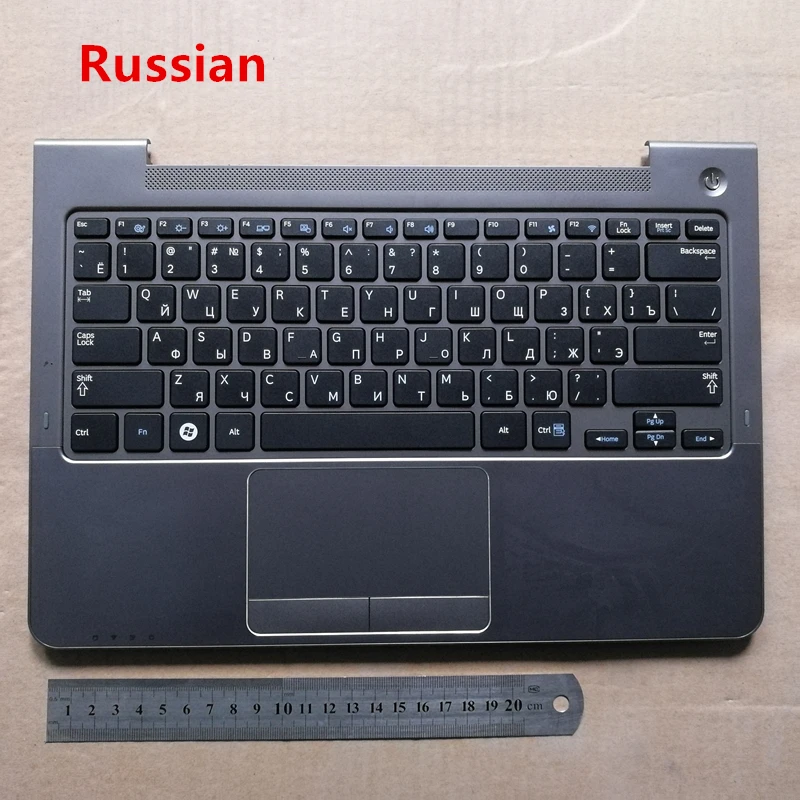 

Russian/Korean layout new laptop keyboard with touchpad palmrest for Samsung np 530u3c 530u3b 535u3c 540u3c 532u3c