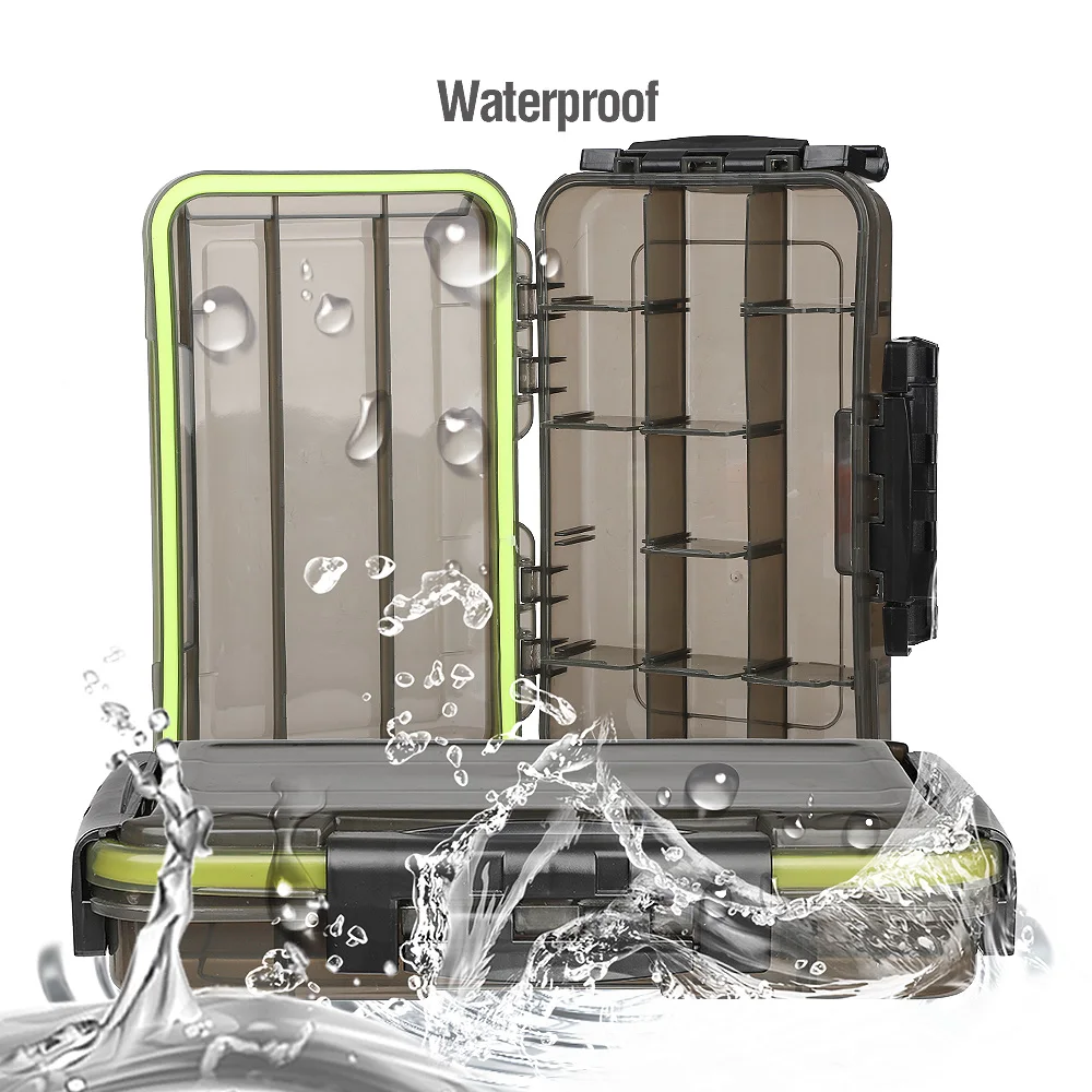 Buy DONQL Fishing Box for Baits Waterproof Plastic Lure Boxes Fly Fishing Tackle Storage Box Supplies Accessories High Strength