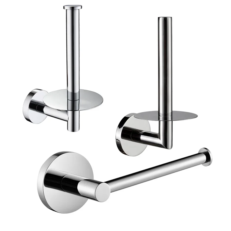 

AUSWIND Silver Bathroom Shelves Modern 304 Stainless Steel Toilet Roll Paper Rack Wall Mounted Bathroom Paper Holder Sj12