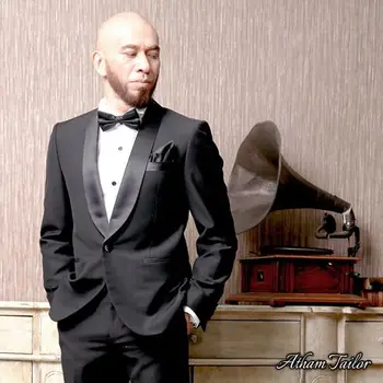 

Latest Coat Pant Designs Black Shawl Lapel Wedding Groom Suit for Men Formal Tailor Slim Fit Suits Custom Tuxedo 2 Pieces Terno