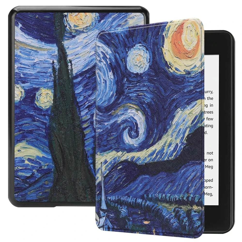 Роскошный ультра тонкий Folio Stand легкий кожаный чехол для сна/пробуждения для Amazon Kindle Paperwhite 10th 10 поколения 6"