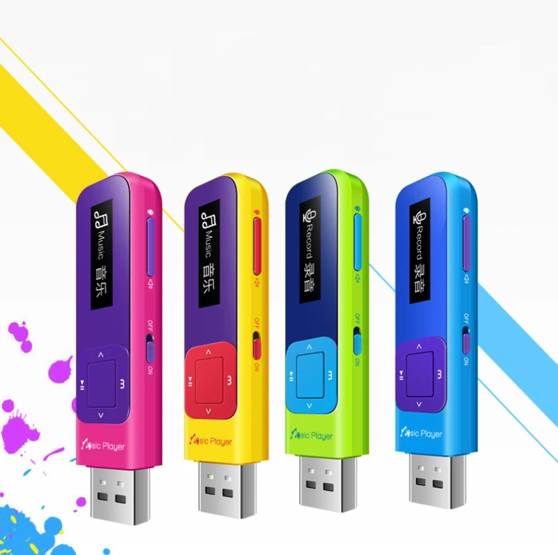 

New 8G portable USB mini student class recording pen Walkman mp3 player