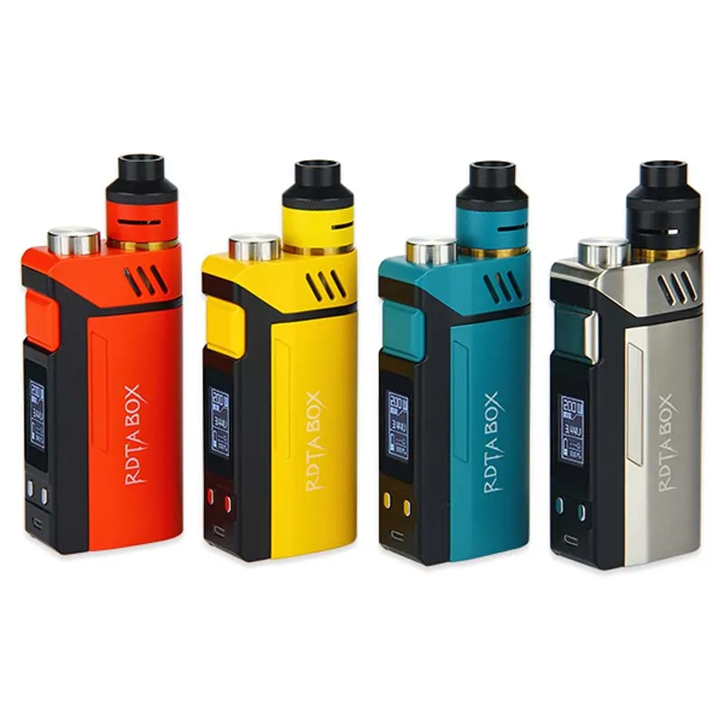 Оригинальный 200 Вт IJOY RDTA бокс Vape Kit Squonker Mod Bottle 12 8 мл емкость электронная сигарета
