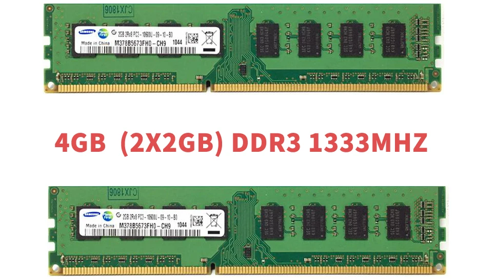 Samsung 2x двухканальный 4 Гб(2GBX2) 8 Гб(4GBX2) PC3 DDR3 ECC настольная память 1333 1600 МГц модуль 10600 12800 2 ГБ 4 ГБ 8 ГБ ram