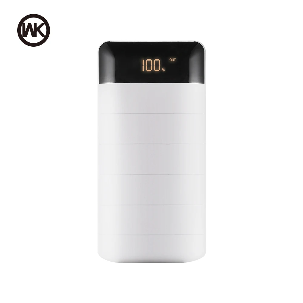 WK Bateria Externa 2A power Bank 20000 mAh power bank 20000 mAh аккумулятор для mi power Bank 18650 Xiao mi iPhone 7 8 X XS Romoss - Цвет: Белый