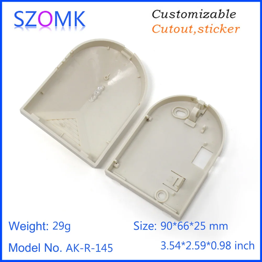 szomk new PIR motion plastic enclosure for electronics plastic junction housing with bracket plastic instrument housing PIR sensor casing (11)