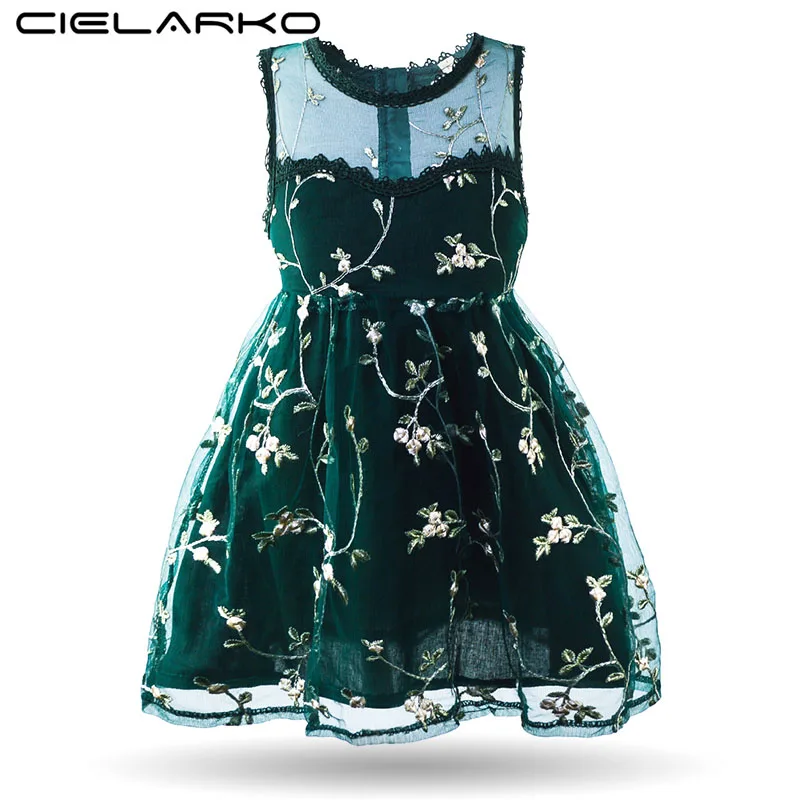 

Cielarko Lace Girls Dress Tulle Princess Pink Party Dresses Sleeveless Flower Embroidery Girl Dress Fancy Frocks Kids Outfit
