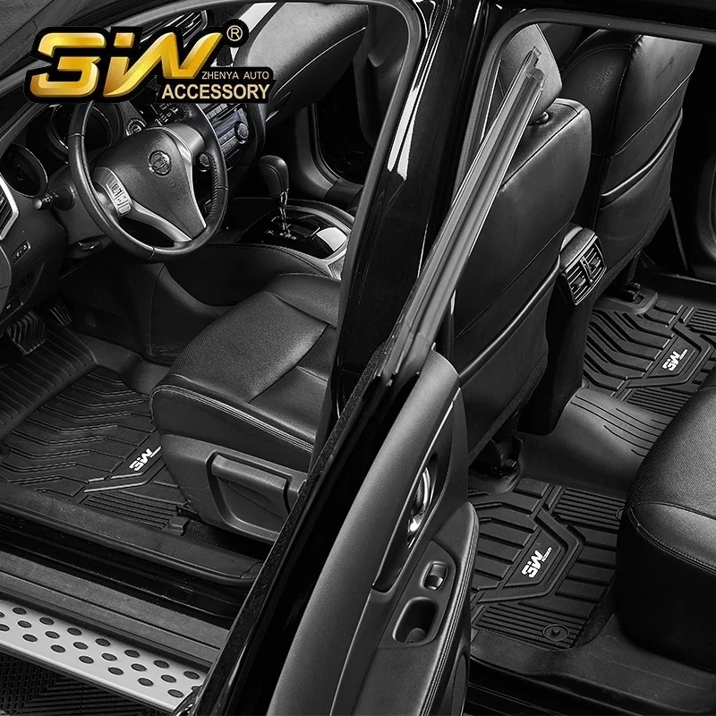 

Car floor mats For Nissan SYLPHY with 3w Customized Special tpe mat,black