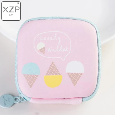 XZP летняя Милая Мини Круглая Коробка для ключей с фруктовым мороженым чехол для монет сумка для наушников SD TF карты Хранение Кошелек Органайзер - Цвет: Style 1