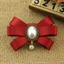 Ручной работы мужской свадебный костюм торжественная рубашка воротник галстук-бабочка британский жених женщины ретро униформа бабочка нового сплава из жемчуга ленточка с бантиками