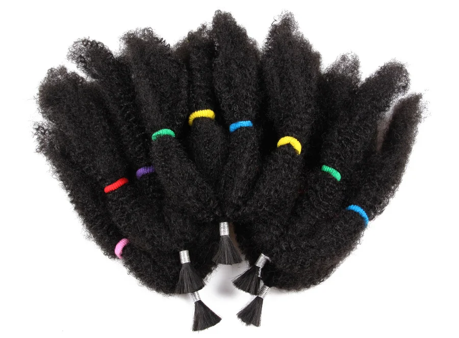 Trança a Granel Pacotes de Fibra Alileader Unidades Pacote Afro Kinky Synthetich Cabelo 12 Preto Marrom Macio Fofo Yaki Twist 5 - 9 Cheap Tranças Marley