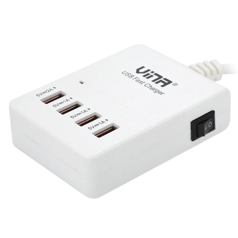 TUTUO UPS 005 szybka ładowarka USB 5V4A 4 Port pulpit TUTUO UPS 005 szybka ładowarka USB 5V4A 4 Port pulpit