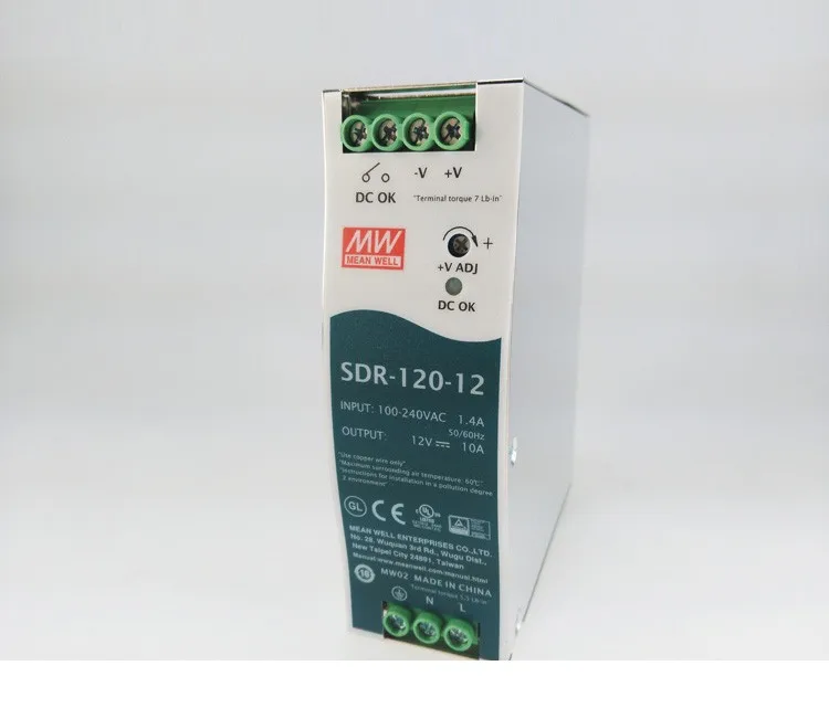 

Original MEAN WELL 75W Single Output Industrial Din Rail Switching Power Supply With PFC Function SDR-75