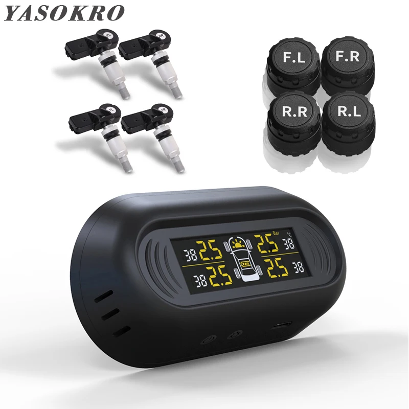 Автомобильная система контроля давления в шинах TPMS датчик автомобильная зарядка