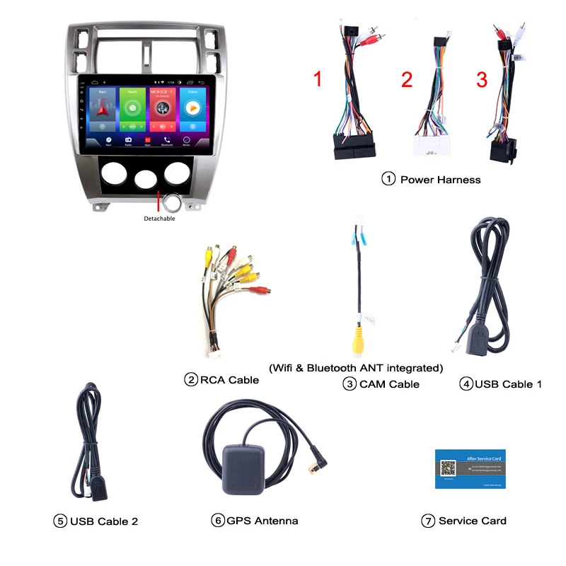 Автомобильный Android 8,1 мультимедийный плеер для HYUNDAI Tucson 06- навигационное устройство GPS USB рулевое колесо bluetooth управление Поддержка
