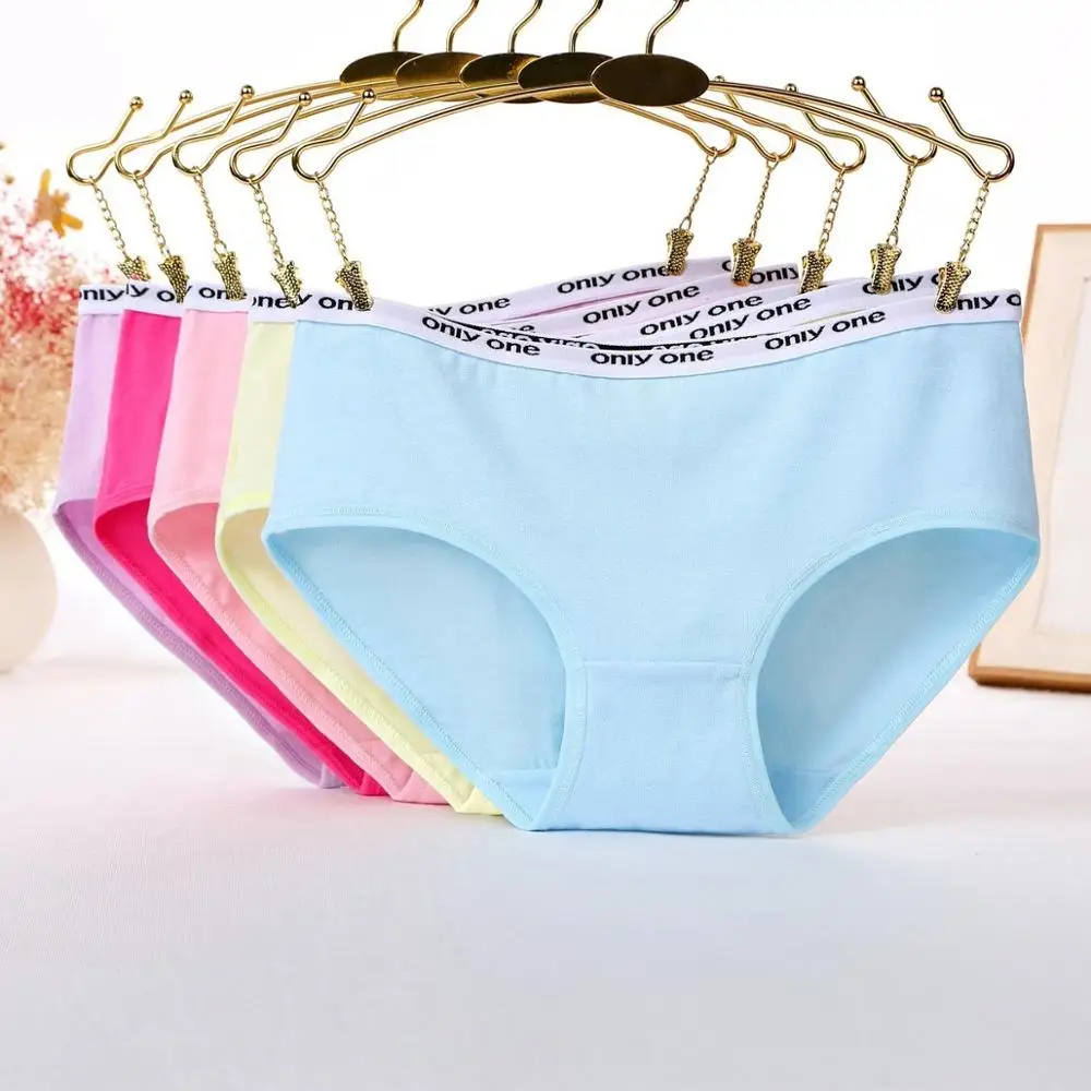 

New Women Underwear Briefs Panties Gorgeous Solid Color Cotton Underwear Cute Underwear Women Panties String Crotchless Cotton