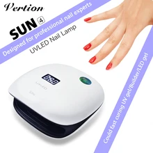 Verntion 48 Вт Сушилка для ногтей УФ-гель светодиодные лампы гель машина с таймером цифровой таймер Дисплей ногтей сушильные машины для регулярные отверждения ногтей