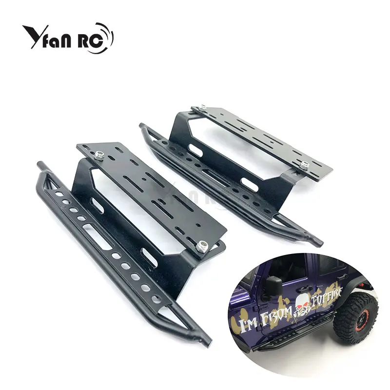 

Free Shipping 1 Pair Simulated Metal Side Plate for Axial scx10 scx-10ll 313 RC Car Parts Wrangler Body Shell W Receiver Box