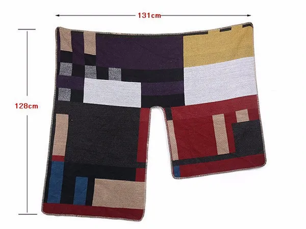 Brand Women Poncho Cashmere Wool Scarf Monogramed Poncho Cape Plaid Winter Check Blanket Poncho bufanda manta 2018 Christmas Brand Women Poncho Cashmere Wool Scarf Monogramed Poncho Cape Plaid Winter Check Blanket Poncho bufanda manta 2018 Christmas