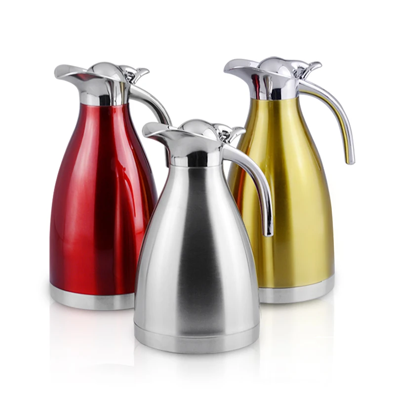 1.5L/2L Stainless Steel Thermos Coffee Mug Teapot Vacuum Flasks Termos