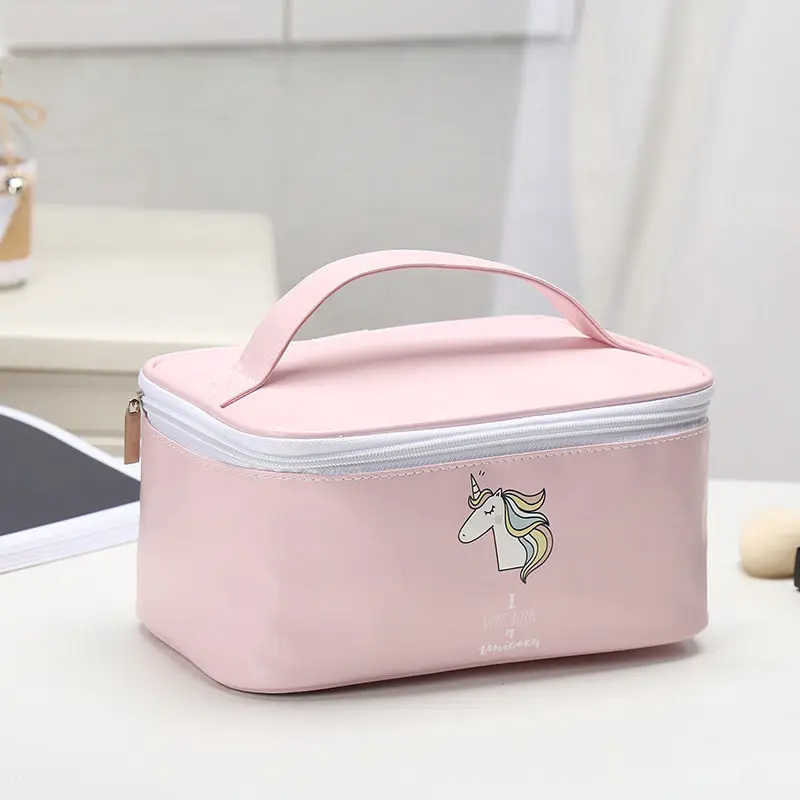 

Unicorn Cosmetic Bag Large Capacity Ladies Makeup Bag Organizer For Women Toiletry Bag Travel Kits Beautician Storage Bags