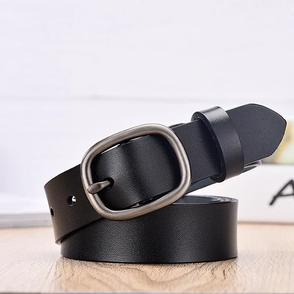 brown belt women 【DWTS】Women's Belt Fashion Women Female Belt Genuine High Quality Belts For Women Female Belt Pin Buckles Fancy Vintage for Jean leather waist belt Belts