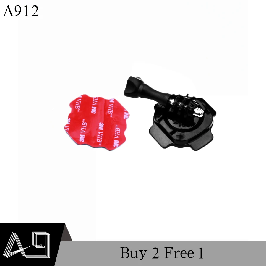 A9 for GoPro Accessories Helmet 360 Degrees Rotation Mount with Sticker For Hero 5 4 3+ SJ4000 Xiaomi yi A9012 | Электроника