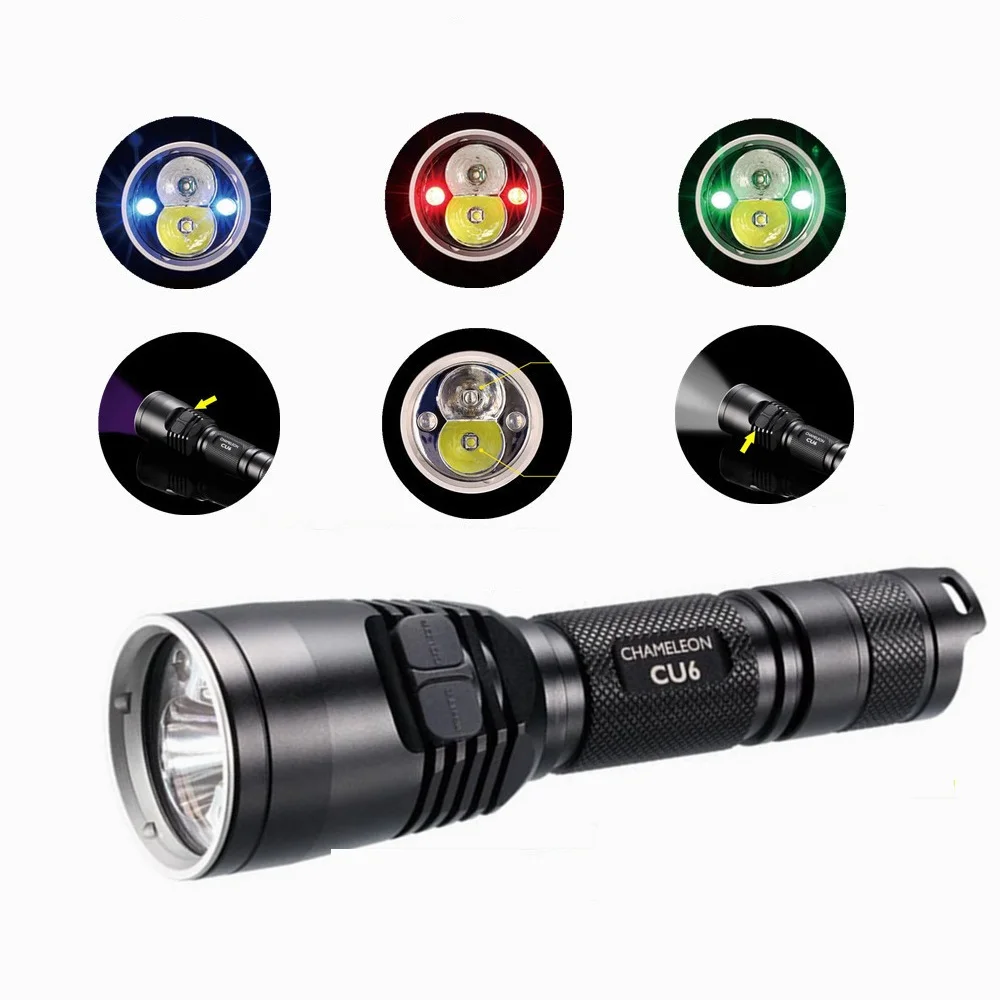 

NITECORE CU6 CREE XP-G2(R5) White 440LM LED Flashlight with 3000mW Ultraviolet UV 365 nm Strong Light for Tactical Flashlight