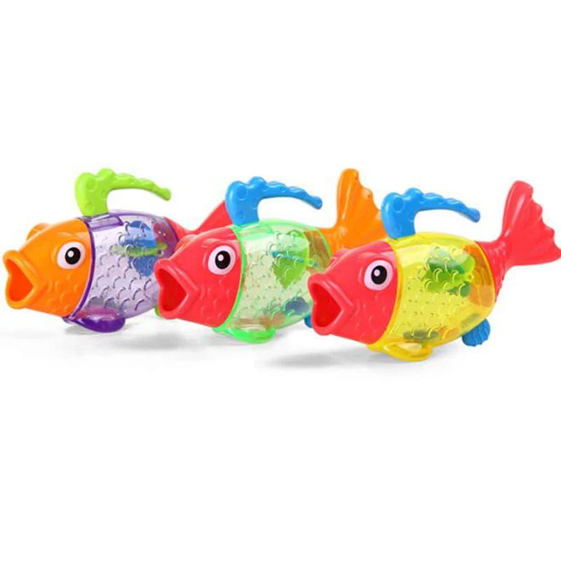 1 шт дети изменение Цвет рыбы Ванна для младенцев игрушки для плавания для детей Температура измерение игр Карп спринклерной весело
