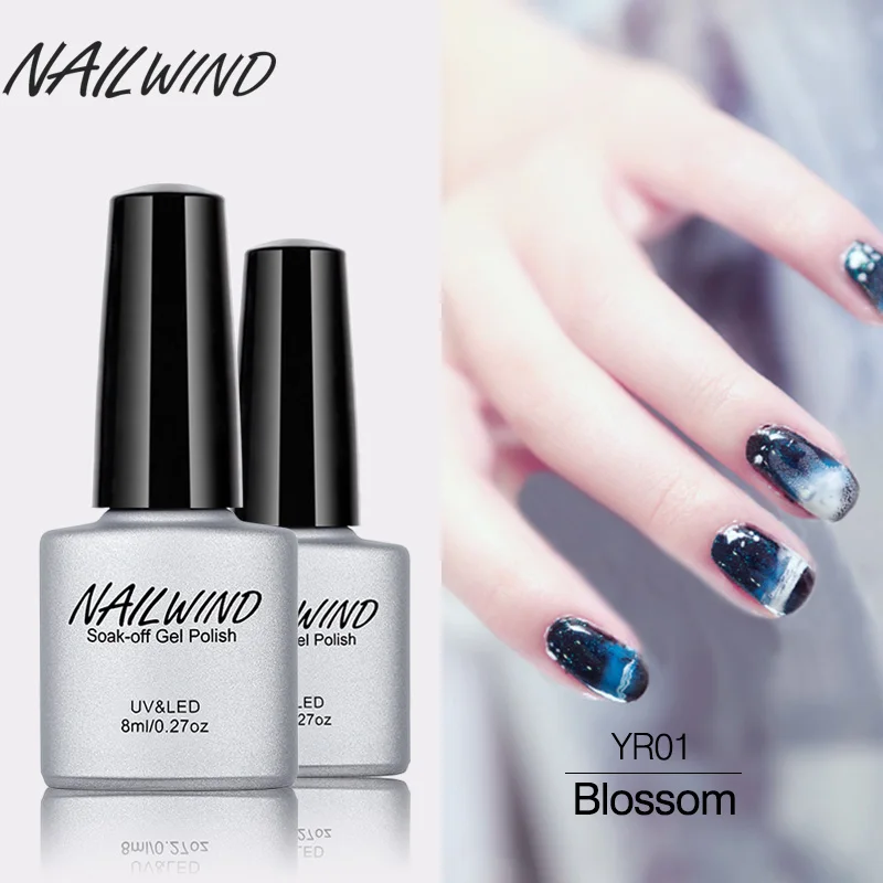 NAILWIND DIY Цветной Гель лак для ногтей профессиональный УФ гель маникюра полулаки