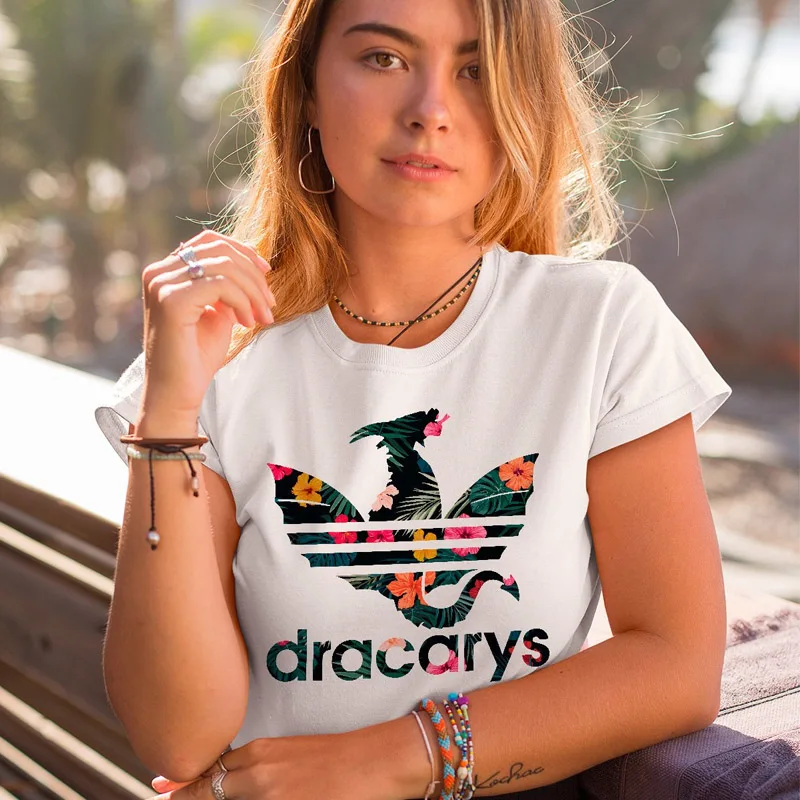 Dracarys, женская футболка, Игра престолов, мать драконов, Khaleesi, женская футболка, смешная, 4XL, 5XL, футболки, Mon Woman, подарок, футболка, WC011