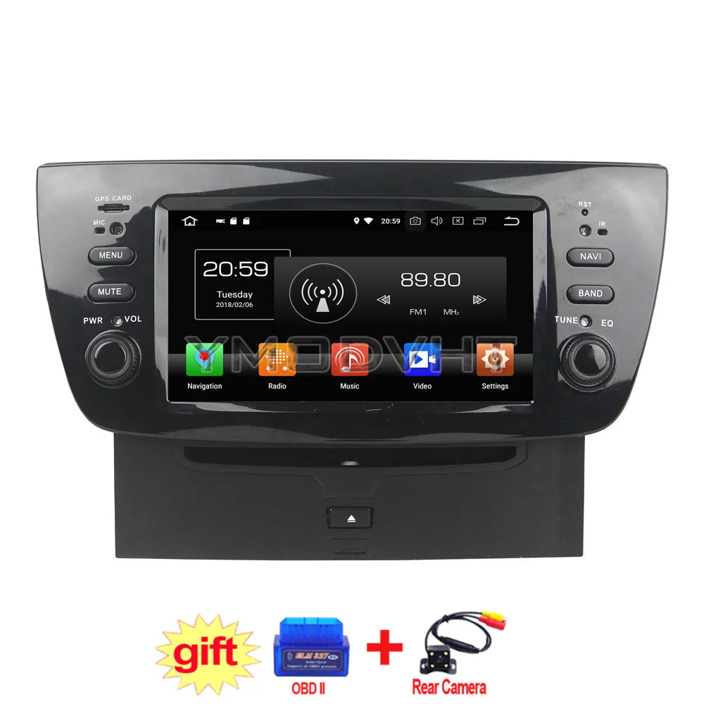YMODVHT 6.2inch Android 8.0 Octa Core PX5 4GB RAM 32GB Car DVD Player Radio Stereo GPS for Fiat Doblo 2010 2011 2012 2013 2014 | Автомобили