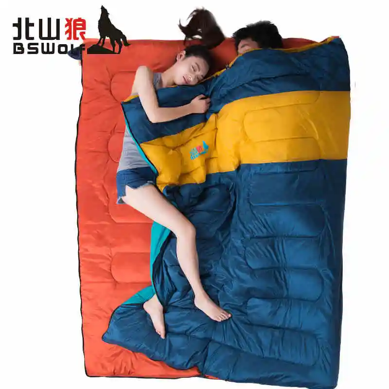 

New arrival Spring sleeping bag Outdoor envelop style Thermal Camping Sleeping Bag free shiping