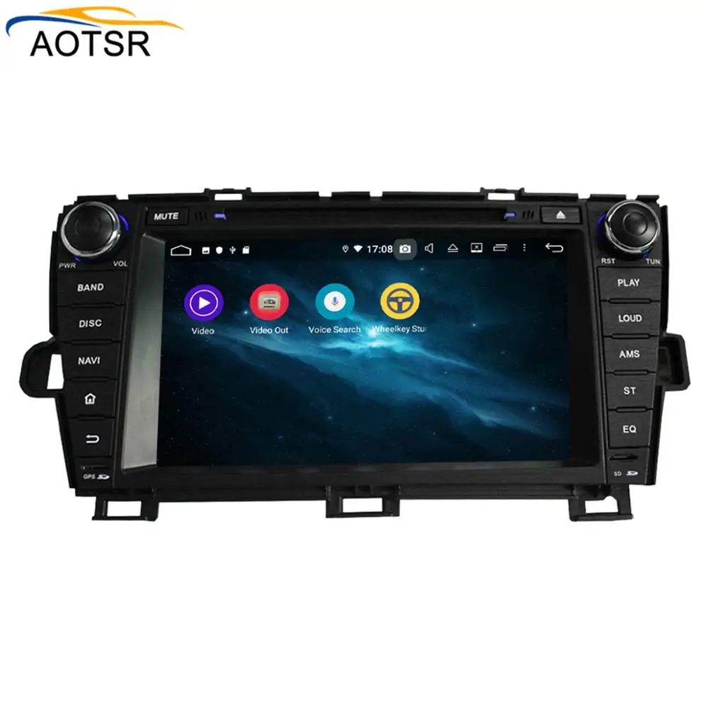Top DSP 4+64 Android 9.0 Car DVD Stereo Multimedia head unit For TOYOTA PRIUS 2009-2013 BT Radio GPS Navigation Video Audio wifi LHD 3