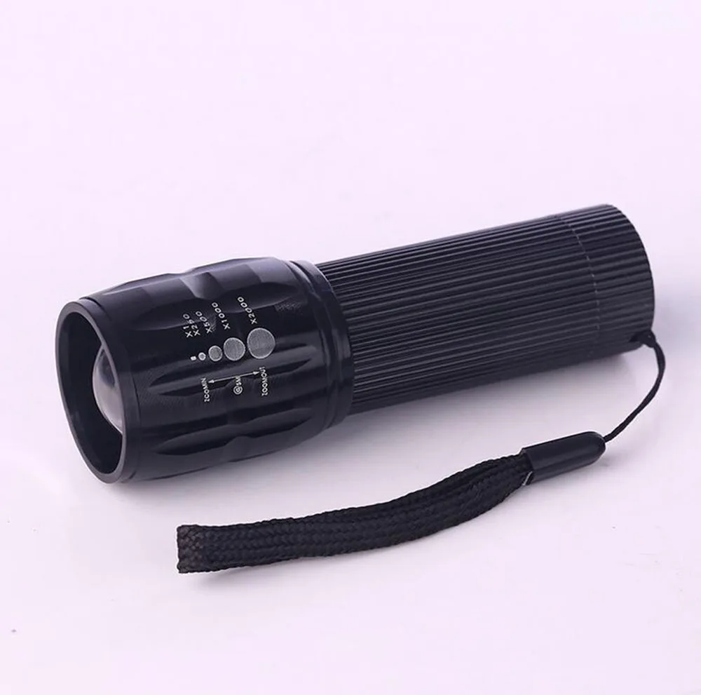 

CREE LED Q5 Adjustable Focus Mini Tactical Flashlight Torch Zoomable Small Flashlight Super Bright 3 modes by 3*AAA Batteries