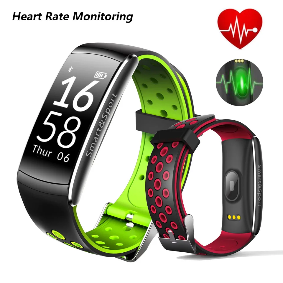 

Smart Bracelet Heart Rate Monitor Fitness Tracker Bluetooth Wristband IP68 Waterproof Monitor watch Smartband For Android IOS