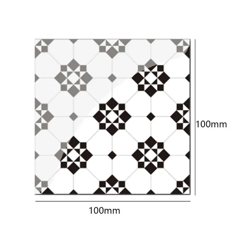 19 шт. винтажная самоклеющаяся клейкая плитка стикер s ПВХ плитка настенные наклейки 10x10 см плитка пол наклейка на стену стикер DIY Кухня Ванная комната Декор