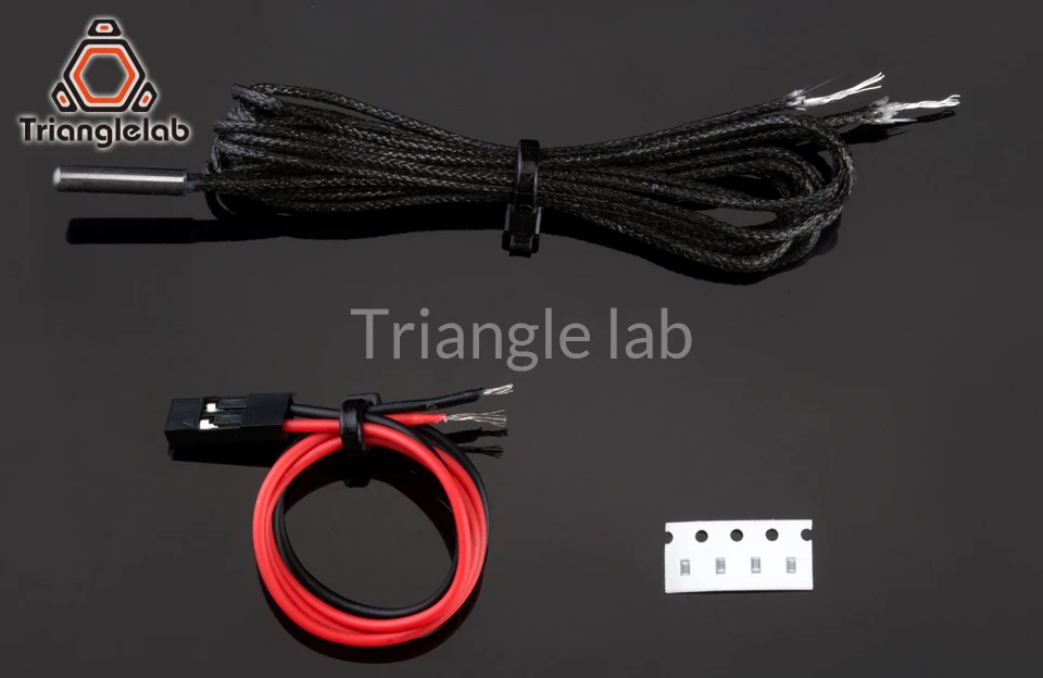Trianglelab PT1000 термистор картридж для 3D принтера E3D вулкан/v6 нагреватель Блок до 450C PEEK PEI PT100 печати