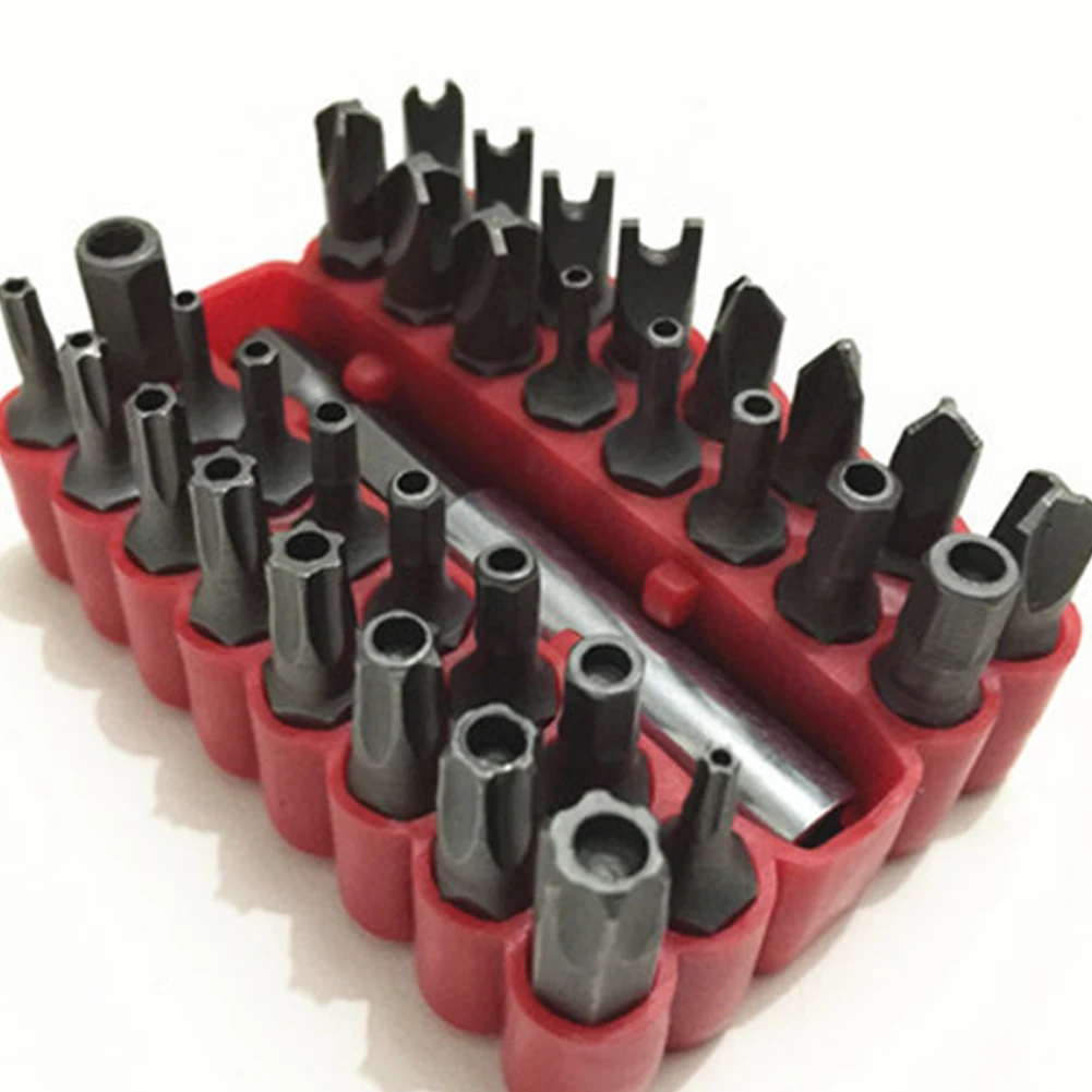 33 In 1 Screwdriver Tamper Proof CRV Security Bit Set with Magnetic Extension Bit Holder Torx Hex Star Spanner woodworking tools 33 In 1 Screwdriver Tamper Proof CRV Security Bit Set with Magnetic Extension Bit Holder Torx Hex Star Spanner woodworking tools