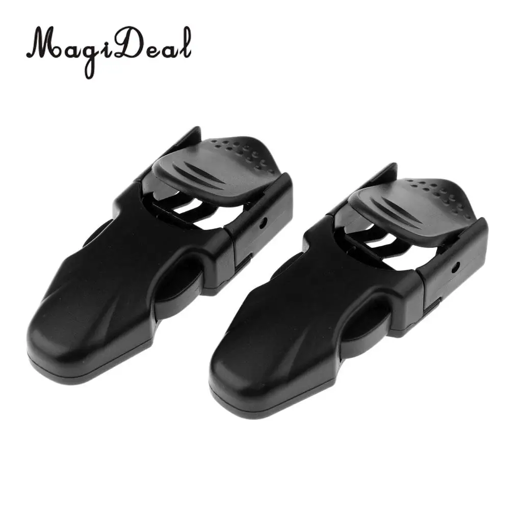 MagiDeal 1 Pair Premium Black Plastic Scuba Diving Snorkeling Swimming Quick Release Fin Strap Buckles Accessories
