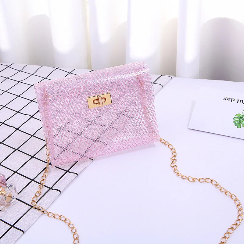 

transparent bag crossbody bag for women mini shoulder Korean leather bag chain bag