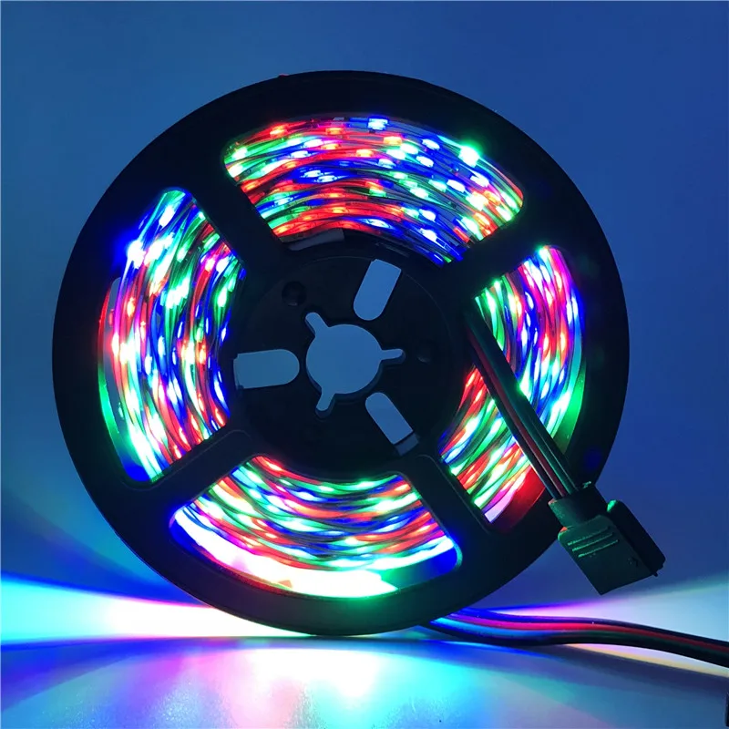 Светодиодная лента ECLH RGB 2835 SMD 5 м 60 Светодиодный s/M гибкая световая лента IR 44 клавиши пульт дистанционного управления 12 В 2A адаптер питания светодиодный лента