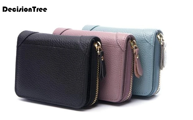 

Women Genuine Leather Wallets Multi-functional Short Style Wallet Purse Large Capacity Wristband Women Long Clutch Wallet LFB72